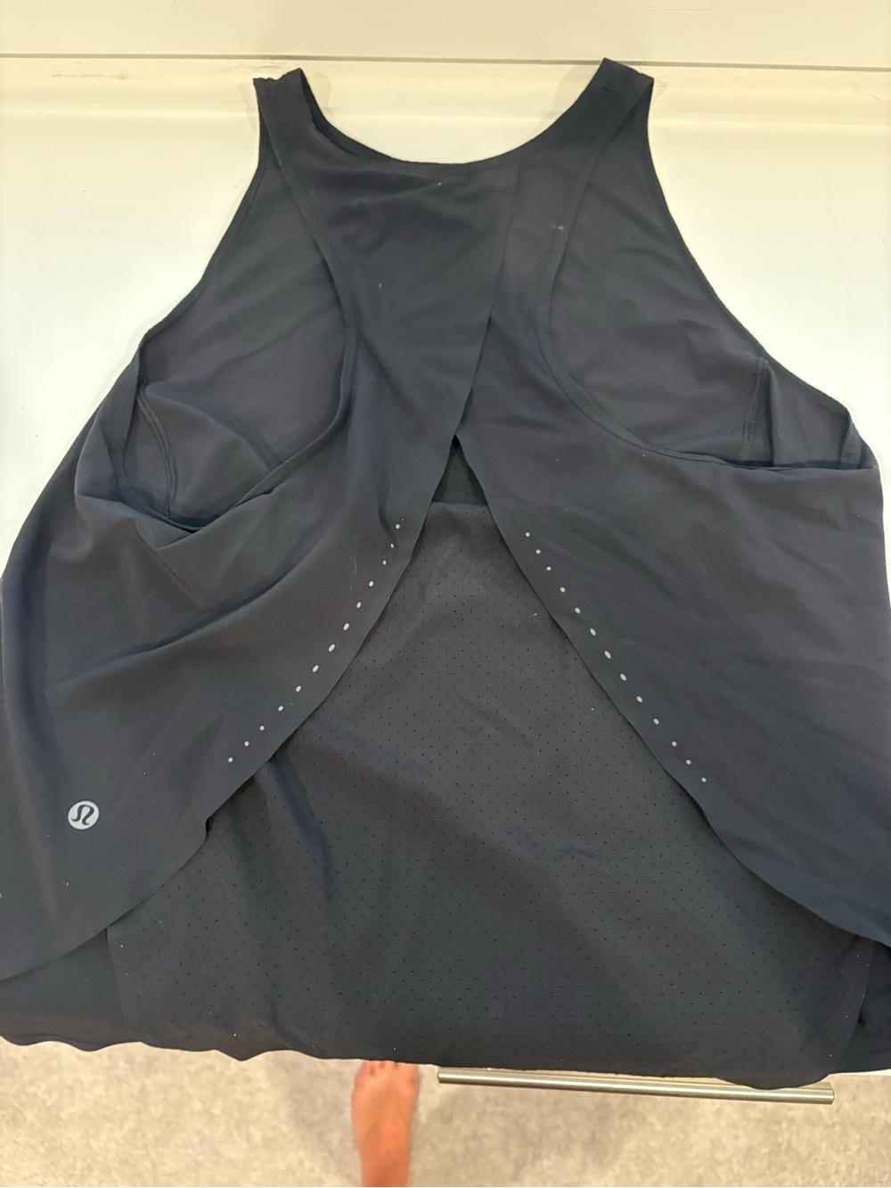 lululemon athletica Black Open-Back Tank Top